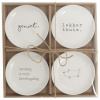Bild von Bordje ø15cm Genieters Set 4 stuks
