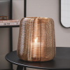 Bild von Metall Windleuchte Gold 24 cm
