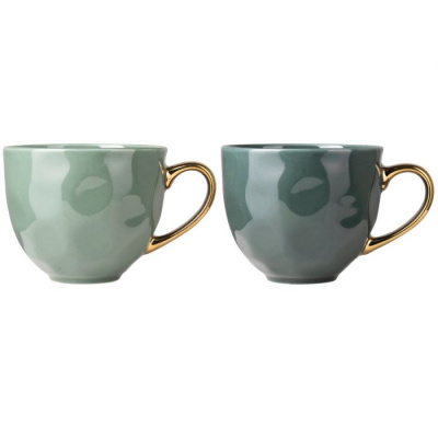 Mok 550ml groen - set 2 stuks