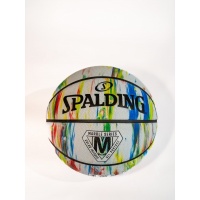 Basketbal - Spalding Marble Color Infused - Wit/Zwart