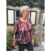 Foto van Ilona's blouson streep rood grijs