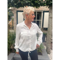 Foto van Tence blouse panter wit