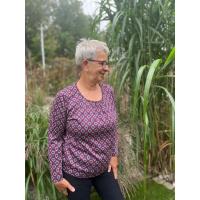 Ilona's blouson digitaal fuchsia