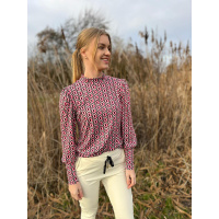 Perla Nera shirt retro roze