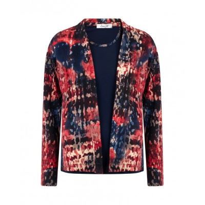 Foto van Sensia twinset marine rood dessin