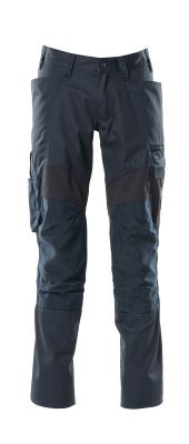 KEILOR Werkbroek | perfecte broek met kniezakken voor de vloerbedekkingen van het werk en monteurs, werkbroek voor heren, zware belasting, duurzame werkkleding, blauw, 60 cm