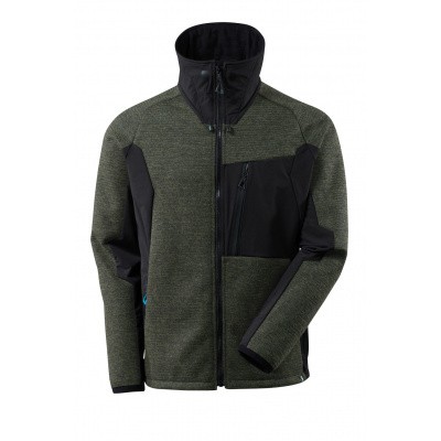 Gebreid jack met membraan | 17105-309 | 03309-mosgroen/zwart Gebreid jack met membraan | 17105-309 | 03309-mosgroen/zwart