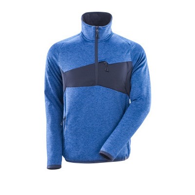 Mascot 18003 Fleece sweater met halve rits azur blauw/donker marine Mascot 18003 Fleece sweater met halve rits azur blauw/donker marine