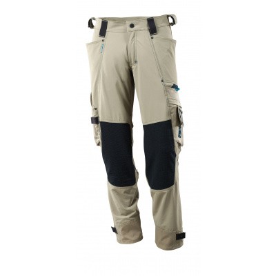Broek, Dyneema kniezakken, stretch | 17079-311 | 055-lichtkhaki Broek, Dyneema kniezakken, stretch | 17079-311 | 055-lichtkhaki
