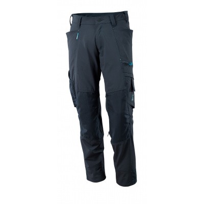 Broek met kniezakken, stretch, lichtgewi | 17179-311 | 010-donkermarine Broek met kniezakken, stretch, lichtgewi | 17179-311 | 010-donkermarine