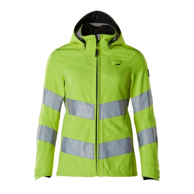 Softshell jack, damesmodel, EN20471 | 18512-246 | 017-hi-vis geel Softshell jack, damesmodel, EN20471 | 18512-246 | 017-hi-vis geel