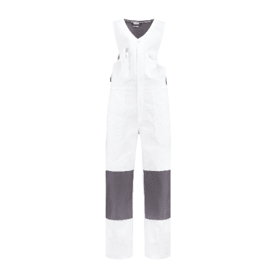 Bestex Bodybroek 60% katoen/40% polyester| BBC6040 | 0688-wit/grijs Bestex Bodybroek 60% katoen/40% polyester| BBC6040 | 0688-wit/grijs