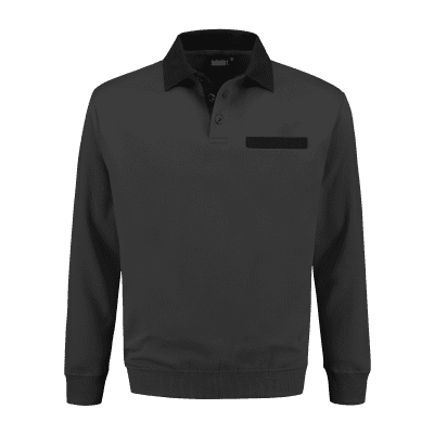 Indushirt PSW 300 Polosweater antraciet-zwart Indushirt PSW 300 Polosweater antraciet-zwart