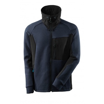 Sweater met rits, hoge kraag | 17484-319 | 01009-donkermarine/zwart Sweater met rits, hoge kraag | 17484-319 | 01009-donkermarine/zwart