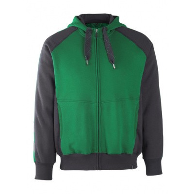 Mascot Wiesbaden capuchontrui met rits| 50566-963 | 0309-groen/zwart Mascot Wiesbaden capuchontrui met rits| 50566-963 | 0309-groen/zwart