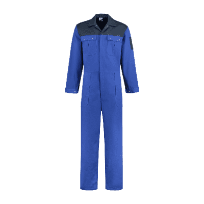 Bestex Overall 2 kleurig 100% katoen| OVK2KL | 0111-korenblauw/marine Bestex Overall 2 kleurig 100% katoen| OVK2KL | 0111-korenblauw/marine