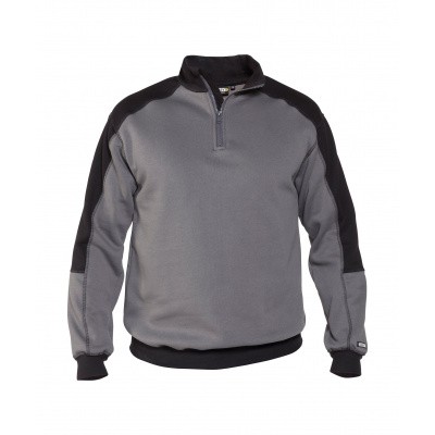 Dassy tweekleurige sweater BASIEL | 300358 | cementgrijs/zwart Dassy tweekleurige sweater BASIEL | 300358 | cementgrijs/zwart