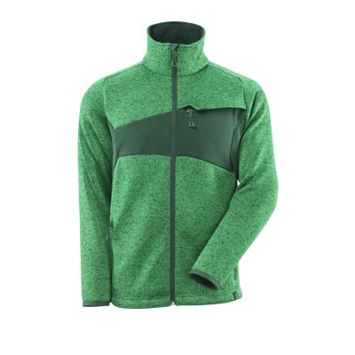 Mascot 18105-951 Gebreide trui met rits gras groen/groen Mascot 18105-951 Gebreide trui met rits gras groen/groen