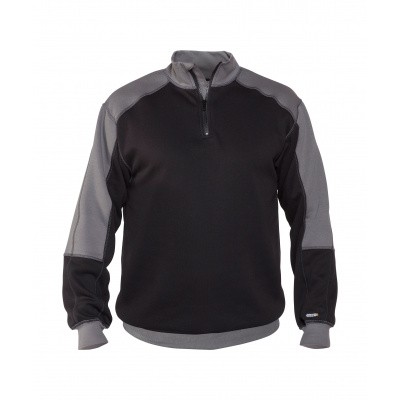 Dassy tweekleurige sweater BASIEL | 300358 | zwart/cementgrijs Dassy tweekleurige sweater BASIEL | 300358 | zwart/cementgrijs