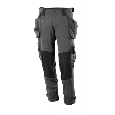 Trousers, holster pockets, donker antraciet Trousers, holster pockets, donker antraciet