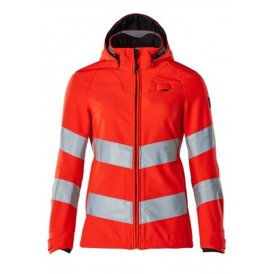 Softshell jack, damesmodel, EN20471 | 18512-246 | 0222-hi-vis rood Softshell jack, damesmodel, EN20471 | 18512-246 | 0222-hi-vis rood