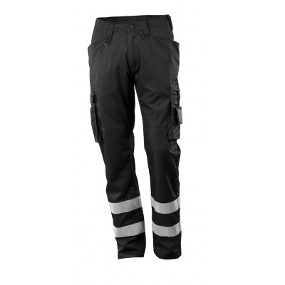 Servicebroek met reflectiebanden, lichtg | 17879-230 | 09-zwart Servicebroek met reflectiebanden, lichtg | 17879-230 | 09-zwart