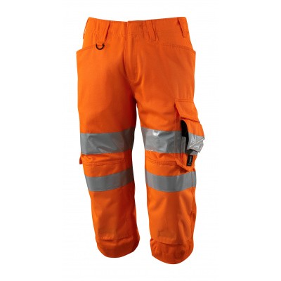 Driekwart broek met kniezakken, klasse 2 | 17549-860 | 014-hi-vis oranje Driekwart broek met kniezakken, klasse 2 | 17549-860 | 014-hi-vis oranje