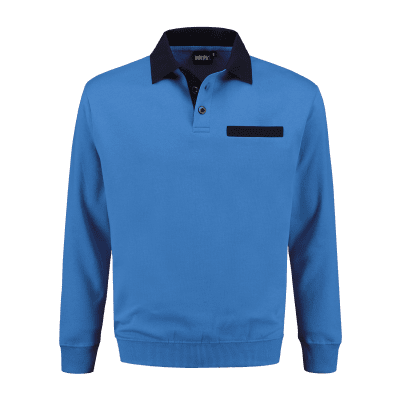 Indushirt PSW 300 Polosweater korenblauw-marine Indushirt PSW 300 Polosweater korenblauw-marine