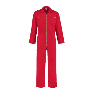 Bestex Overall 100% katoen met rits| OVR100 | 02-rood Bestex Overall 100% katoen met rits| OVR100 | 02-rood