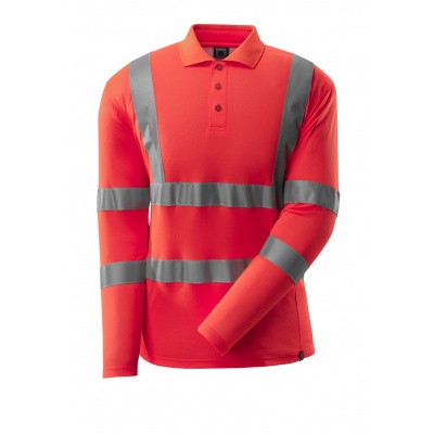 Poloshirt, lange mouwen, klasse 3 | 18283-995 | 0222-hi-vis rood Poloshirt, lange mouwen, klasse 3 | 18283-995 | 0222-hi-vis rood