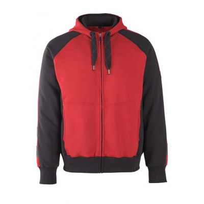 Mascot Wiesbaden capuchontrui met rits| 50566-963 | 0209-rood/zwart Mascot Wiesbaden capuchontrui met rits| 50566-963 | 0209-rood/zwart