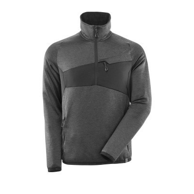 Mascot 18003 Fleece sweater met halve rits donker antraciet/zwart Mascot 18003 Fleece sweater met halve rits donker antraciet/zwart