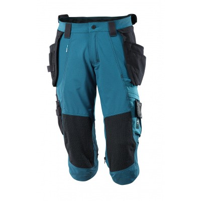 Driekwart broek, spijkerzakken, stretch | 17049-311 | 044-donkerpetrol Driekwart broek, spijkerzakken, stretch | 17049-311 | 044-donkerpetrol