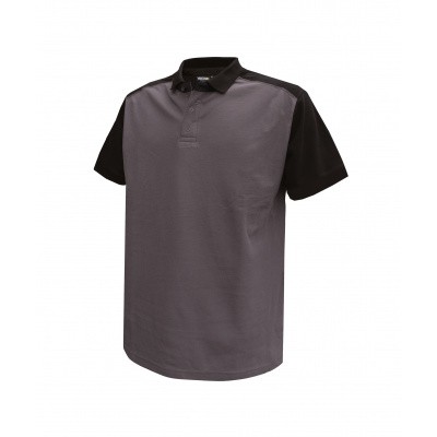 Dassy polo CESAR | 710004 | cementgrijs/zwart Dassy polo CESAR | 710004 | cementgrijs/zwart