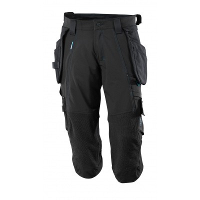 Driekwart broek, spijkerzakken, stretch | 17049-311 | 09-zwart Driekwart broek, spijkerzakken, stretch | 17049-311 | 09-zwart