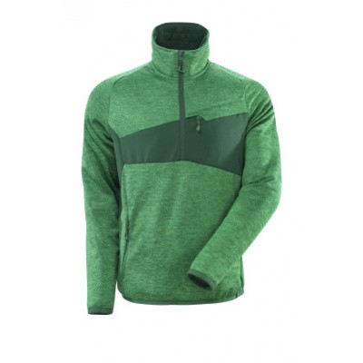 Mascot 18003 Fleece sweater met halve rits gras groen/groen Mascot 18003 Fleece sweater met halve rits gras groen/groen