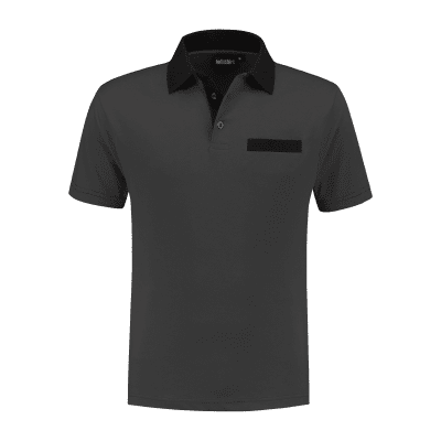 Indushirt PS 200 Polo-shirt antraciet-zwart Indushirt PS 200 Polo-shirt antraciet-zwart
