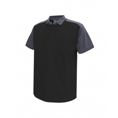 Dassy polo CESAR | 710004 | zwart/cementgrijs Dassy polo CESAR | 710004 | zwart/cementgrijs
