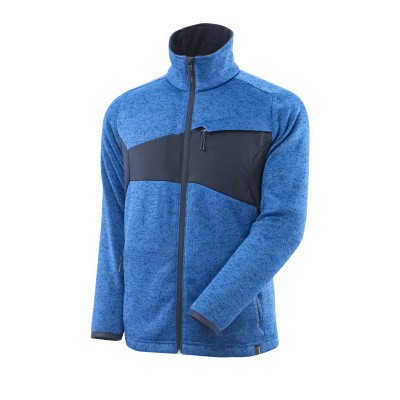 Mascot 18105-951 Gebreide trui met rits azur blauw/donker marine Mascot 18105-951 Gebreide trui met rits azur blauw/donker marine