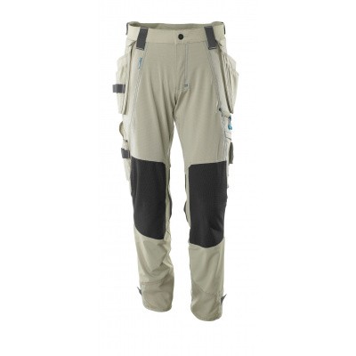 Mascot werkbroek met afneembare spijkerzakken, stretch | 17031-311 | 055-lichtkhaki Mascot werkbroek met afneembare spijkerzakken, stretch | 17031-311 | 055-lichtkhaki