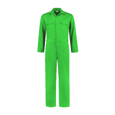 Bestex kinderoverall polyester/katoen| KOV6535 | 0333-appelgroen Bestex kinderoverall polyester/katoen| KOV6535 | 0333-appelgroen