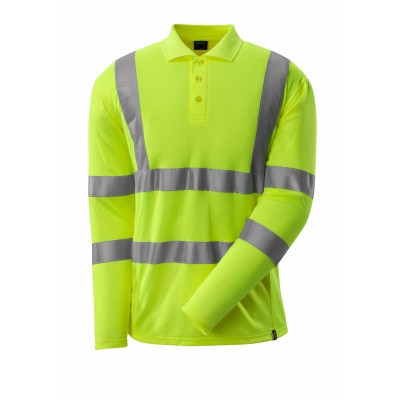 Poloshirt, lange mouwen, klasse 3 | 18283-995 | 017-hi-vis geel Poloshirt, lange mouwen, klasse 3 | 18283-995 | 017-hi-vis geel