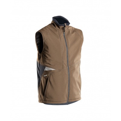 Dassy bodywarmer softshell FUSION | 350111 | leembruin/antracietgrijs Dassy bodywarmer softshell FUSION | 350111 | leembruin/antracietgrijs