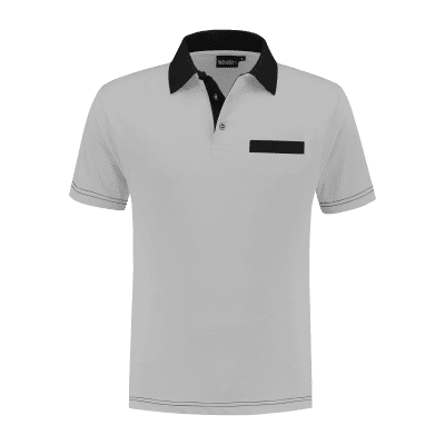 Indushirt PS 200 Polo-shirt grijs-zwart Indushirt PS 200 Polo-shirt grijs-zwart