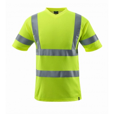 T-shirt, V-hals, klasse 2 | 18282-995 | 017-hi-vis geel T-shirt, V-hals, klasse 2 | 18282-995 | 017-hi-vis geel