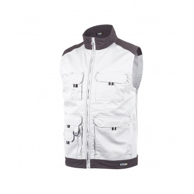 Dassy bodywarmer FARO | 350077 | wit/cementgrijs Dassy bodywarmer FARO | 350077 | wit/cementgrijs