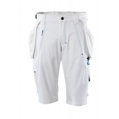 Shorts, afneembare spijkerzakken,stretch | 17149-311 | 06-wit Shorts, afneembare spijkerzakken,stretch | 17149-311 | 06-wit