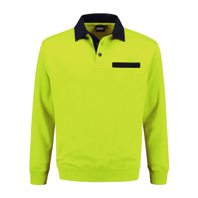 Indushirt PSW 300 Polosweater lime-marine Indushirt PSW 300 Polosweater lime-marine