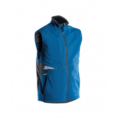 Dassy bodywarmer softshell FUSION | 350111 | azuurblauw/antracietgrijs Dassy bodywarmer softshell FUSION | 350111 | azuurblauw/antracietgrijs