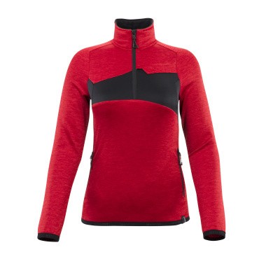 Mascot 18053-316 Fleecetrui met korte rits signaal rood/zwart Mascot 18053-316 Fleecetrui met korte rits signaal rood/zwart